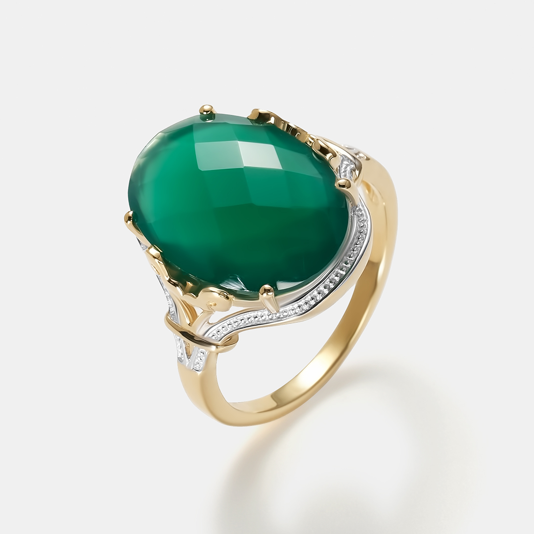 Серебряное кольцо с ониксом