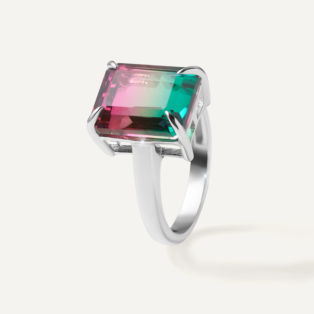 Серебряное кольцо с кварцем