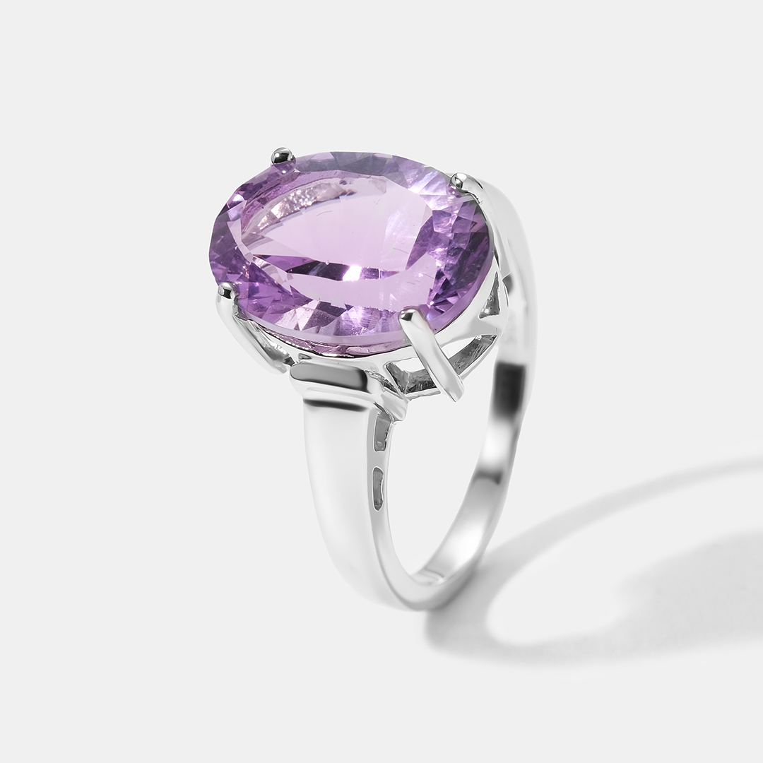 Серебряное кольцо с аметистом
