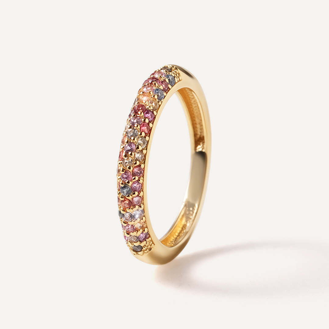 Серебряное кольцо с турмалинами