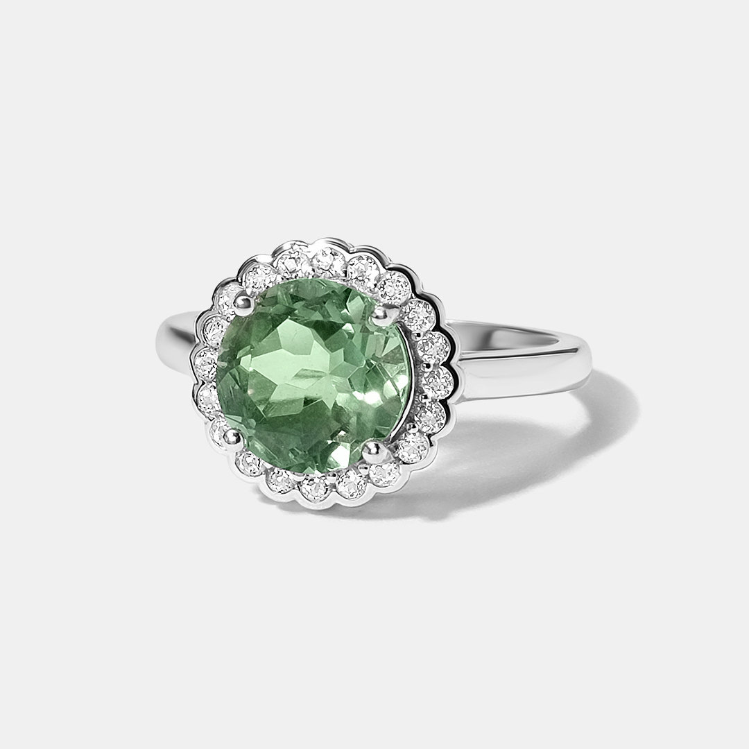 Серебряное кольцо с флюоритом