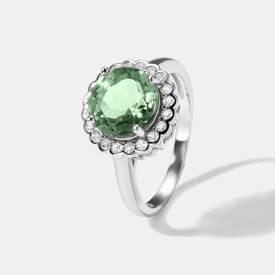 Серебряное кольцо с флюоритом