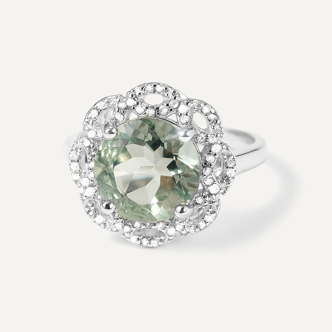 Серебряное кольцо с флюоритом