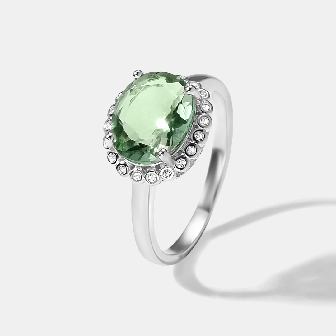 Серебряное кольцо с флюоритом