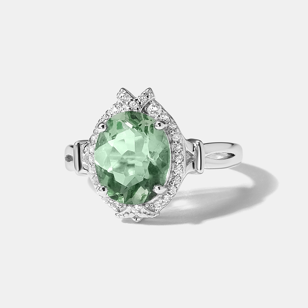 Серебряное кольцо с флюоритом