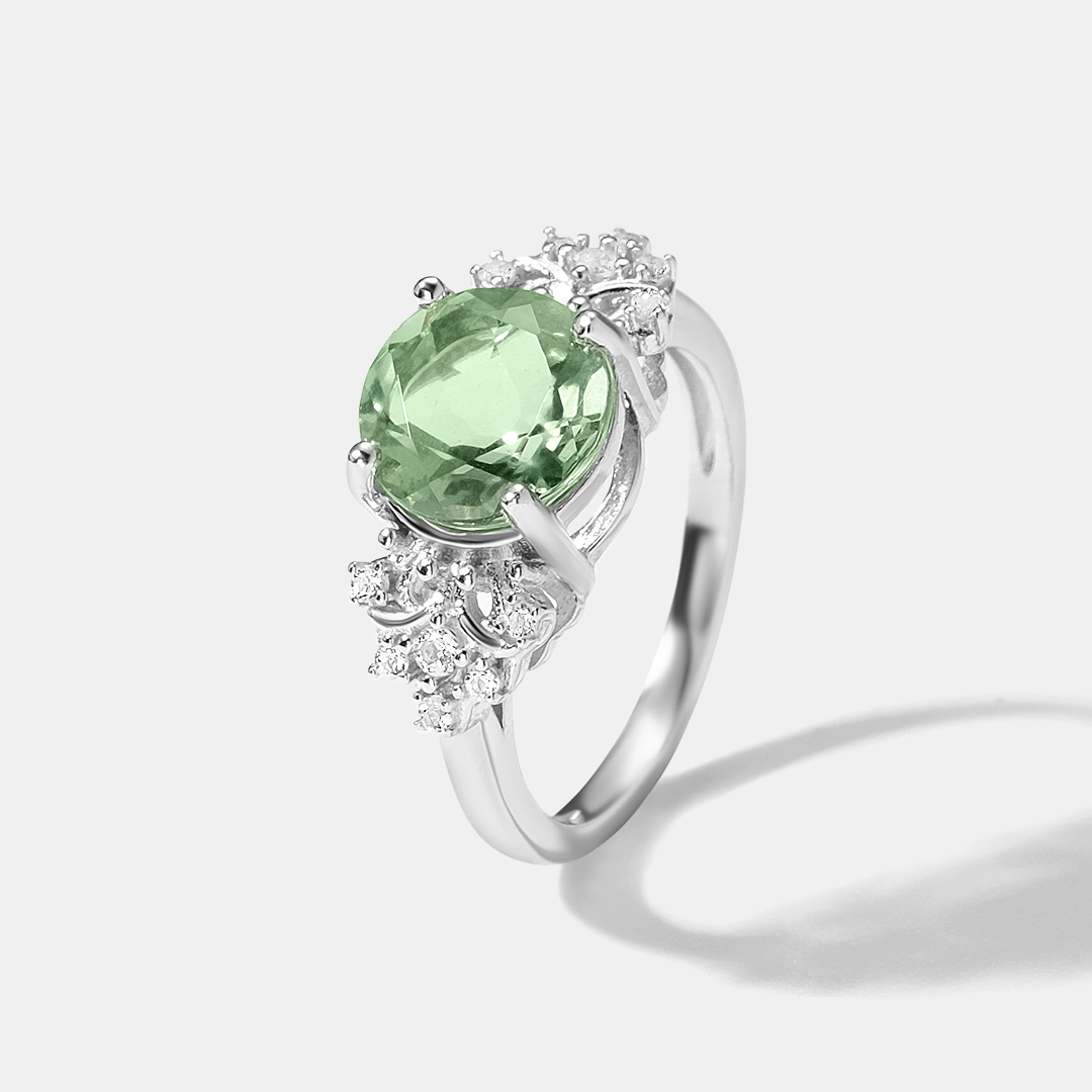 Серебряное кольцо с флюоритом