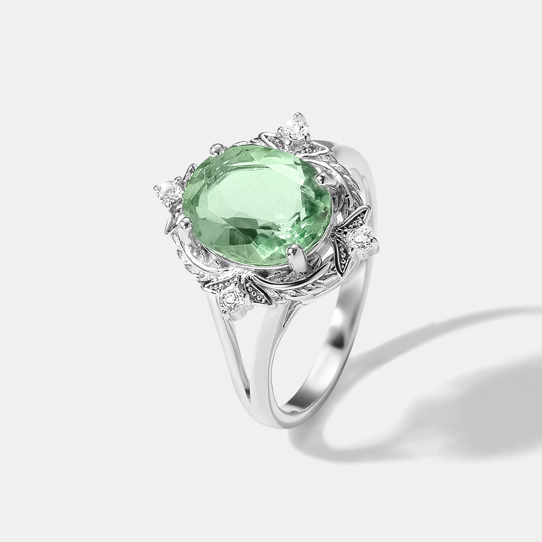 Серебряное кольцо с флюоритом