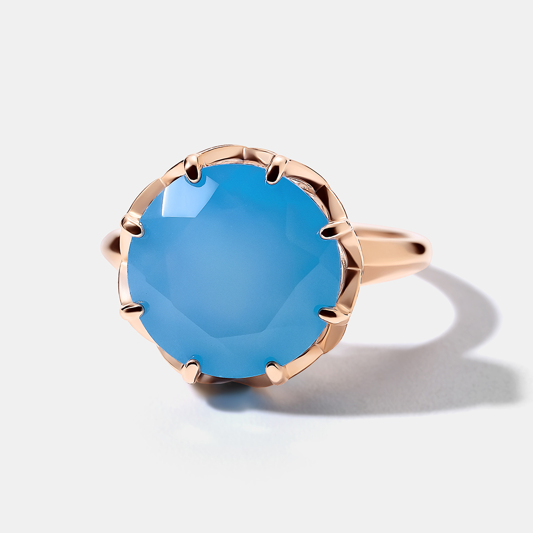 Серебряное кольцо с халцедоном