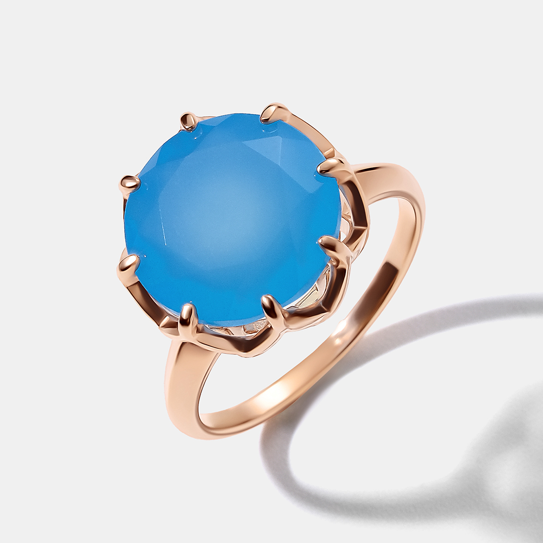 Серебряное кольцо с халцедоном