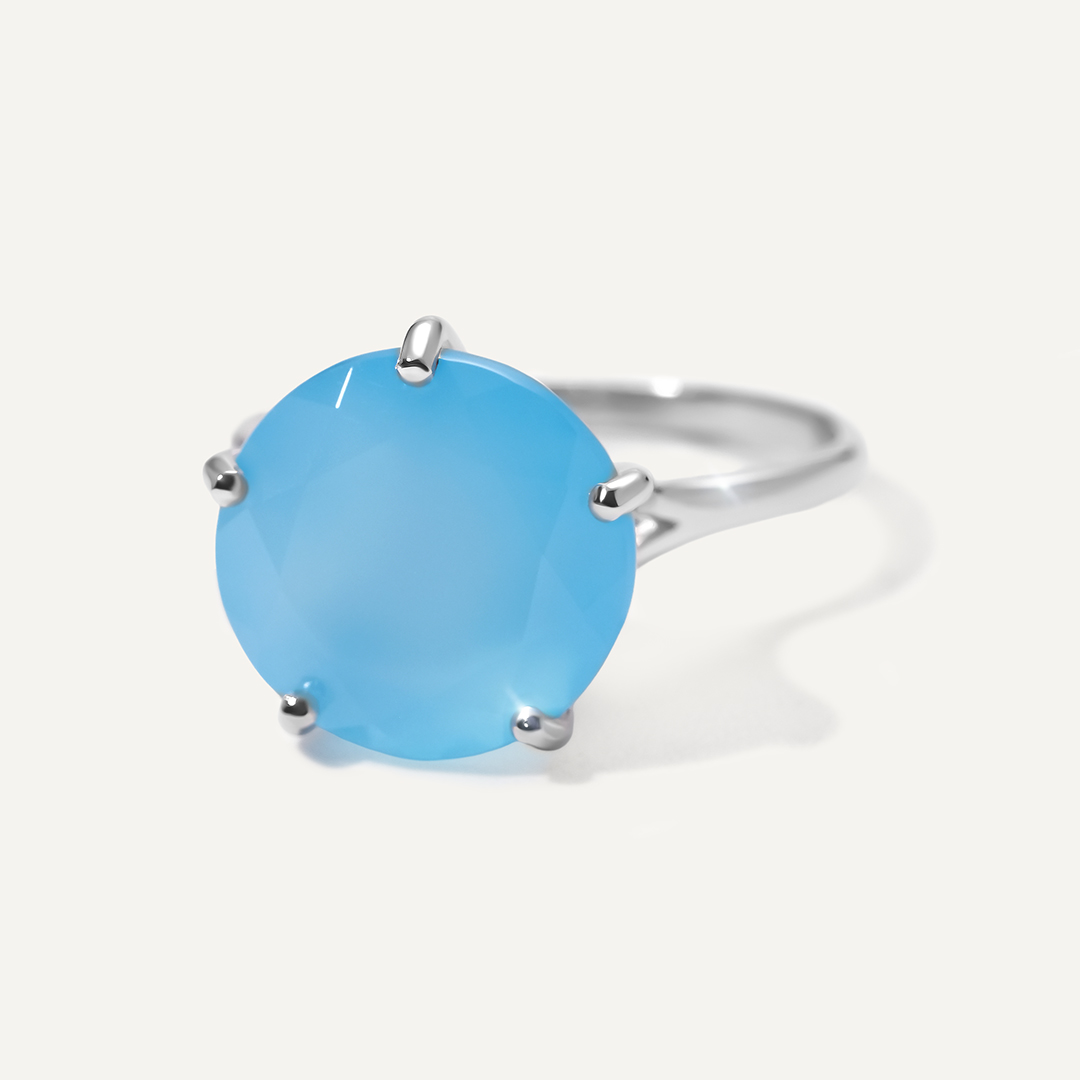 Серебряное кольцо с халцедоном