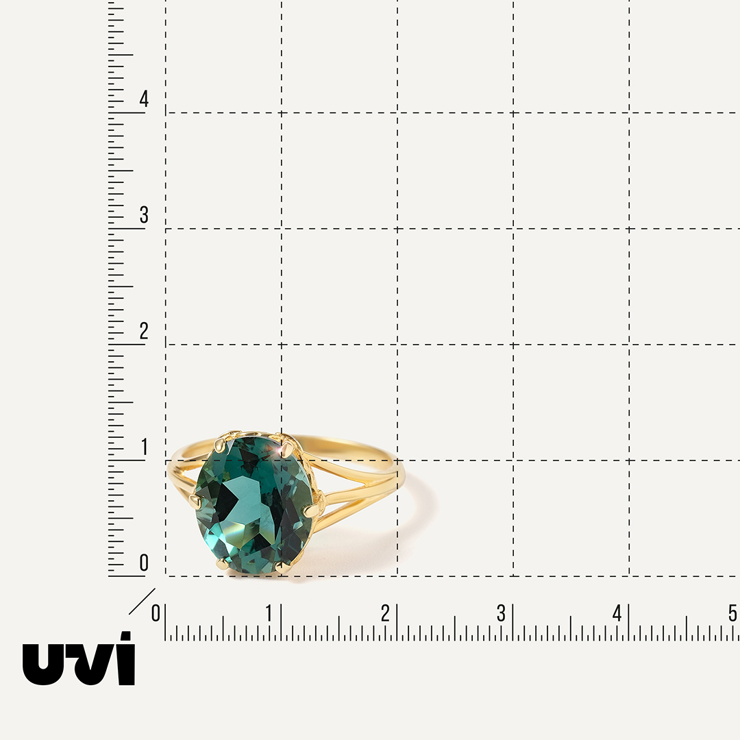 Серебряное кольцо с празиолитом