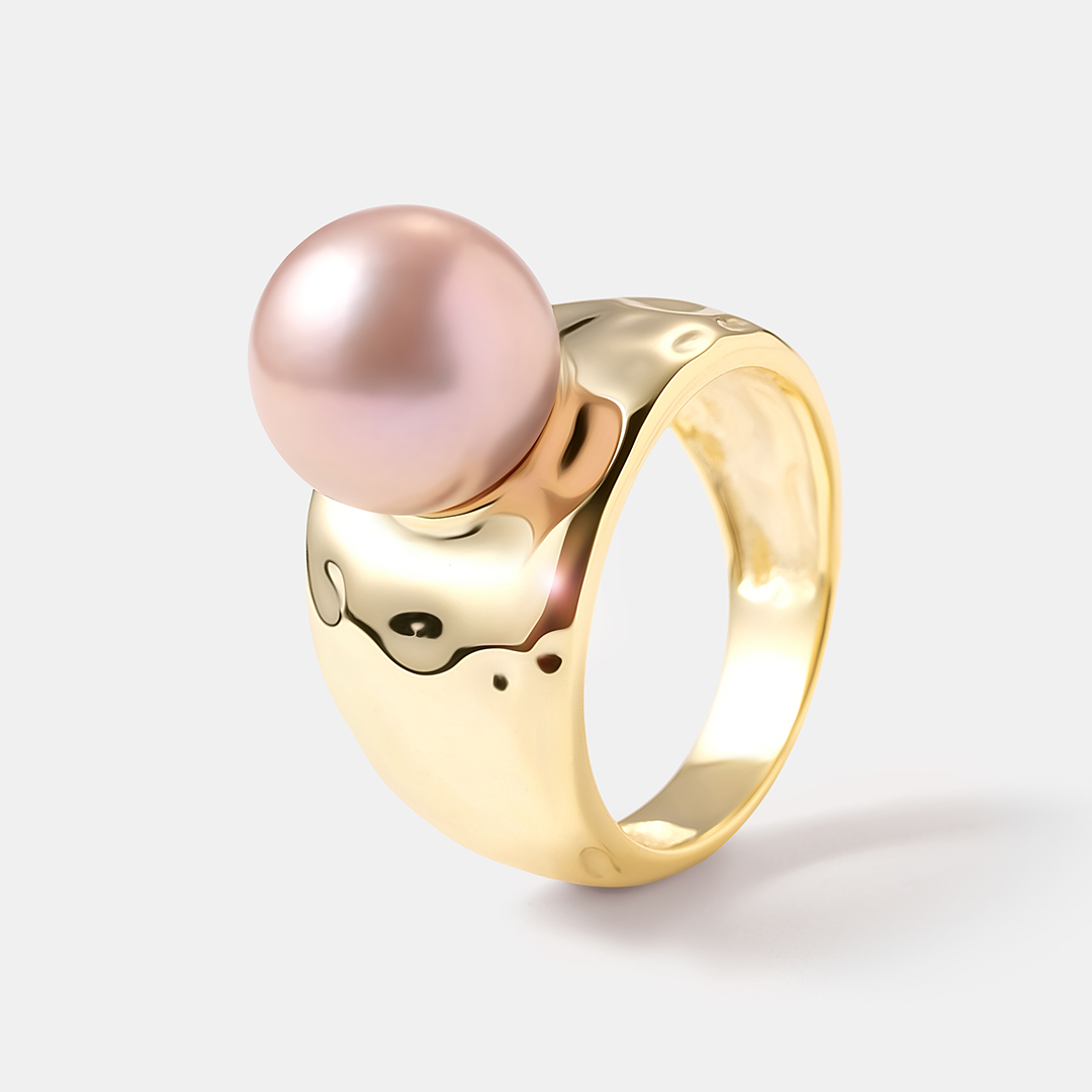 Серебряное кольцо с жемчугом Эдисон