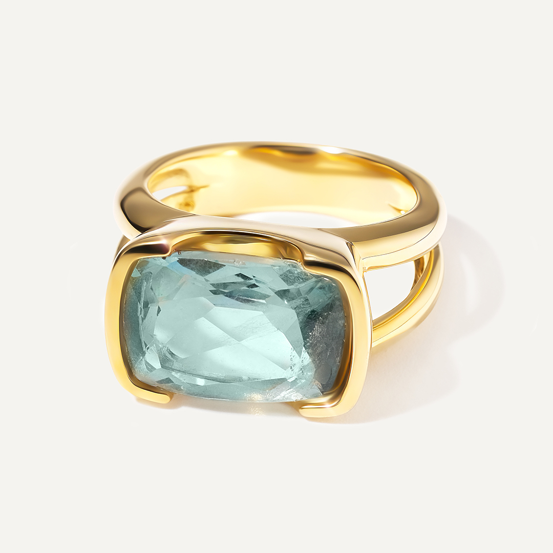 Серебряное кольцо с флюоритом