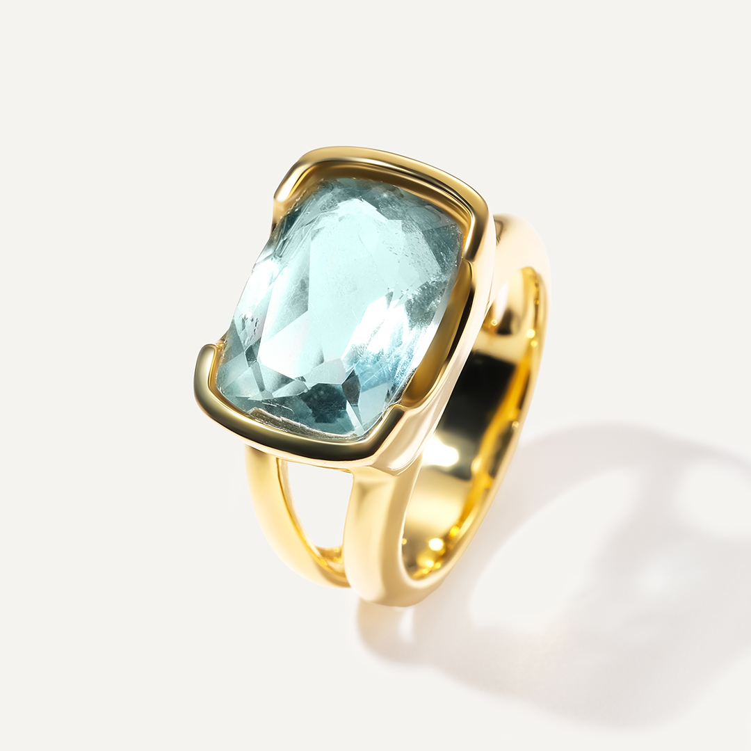 Серебряное кольцо с флюоритом