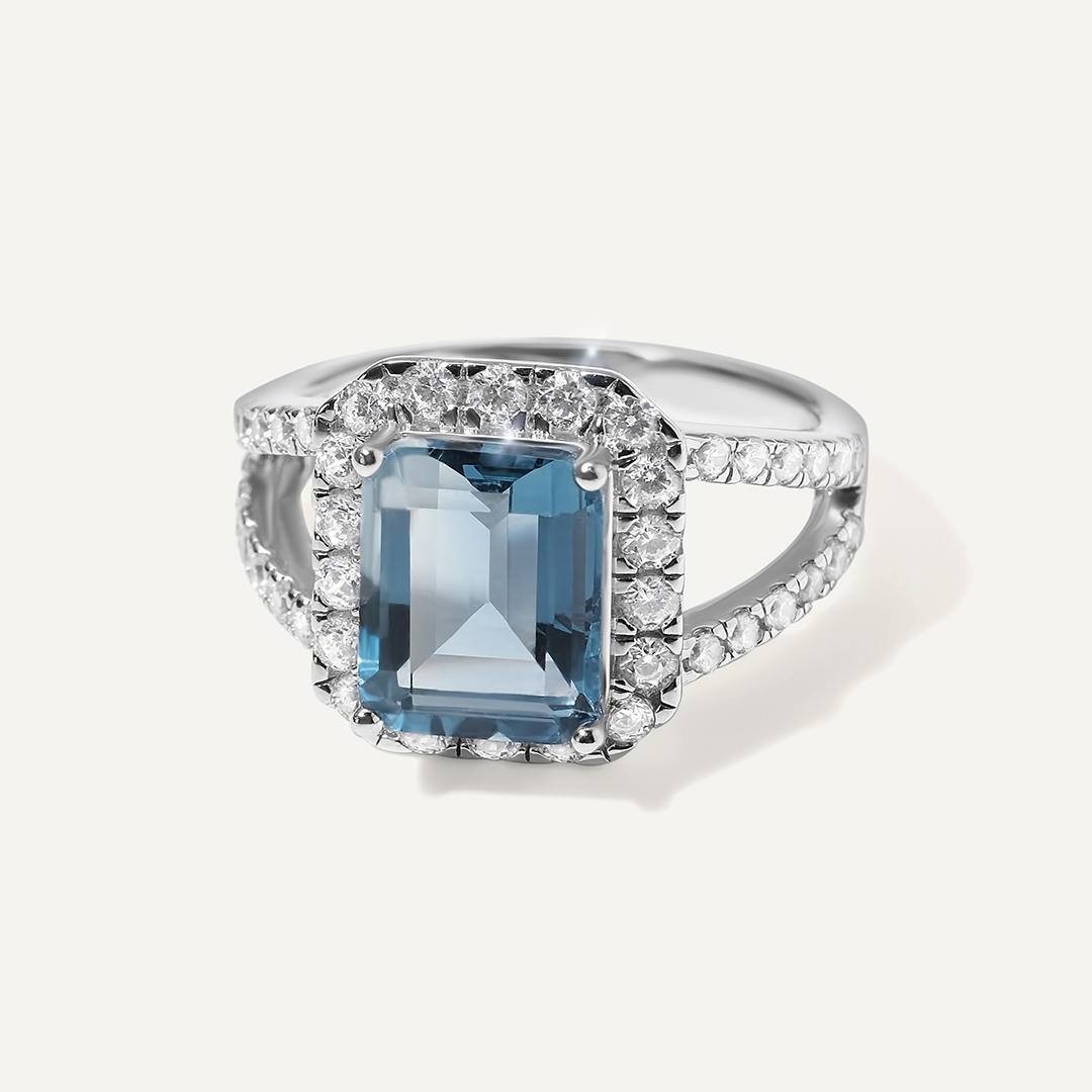 Серебряное кольцо с флюоритом