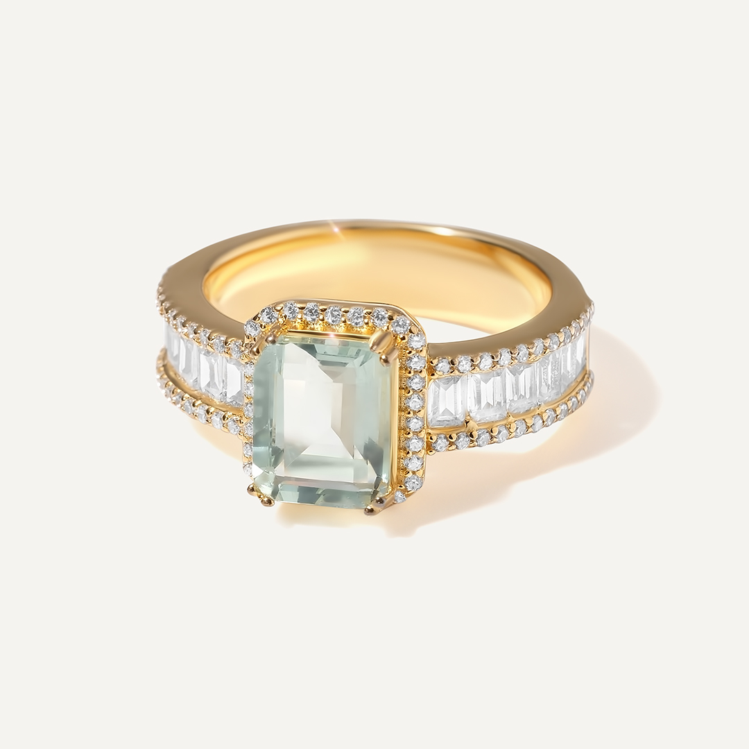 Серебряное кольцо с флюоритом