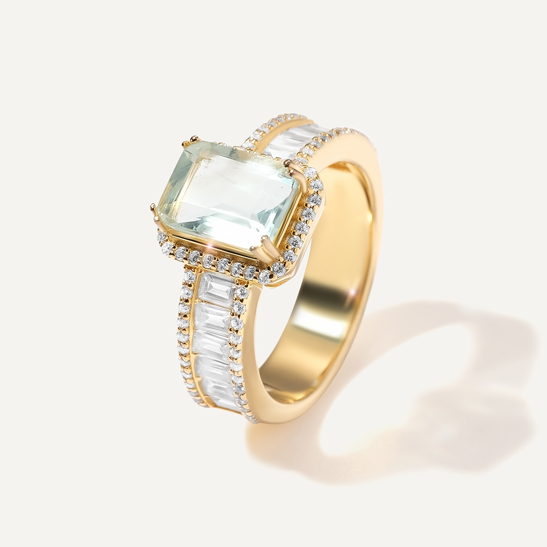 Серебряное кольцо с флюоритом