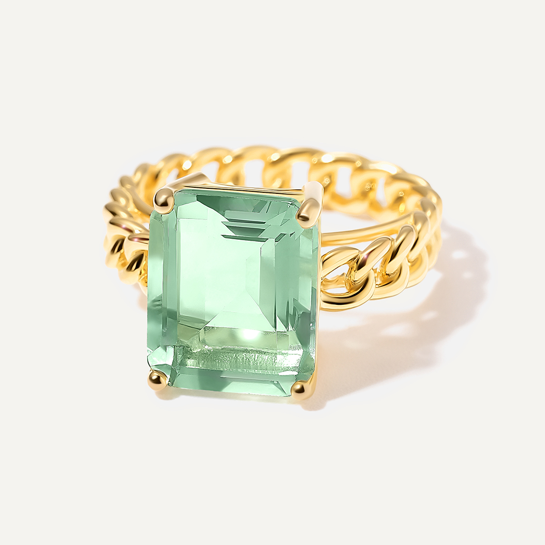Серебряное кольцо с флюоритом