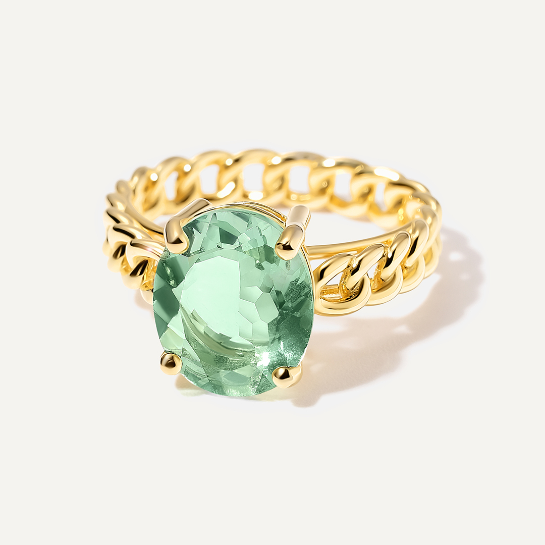 Серебряное кольцо с флюоритом