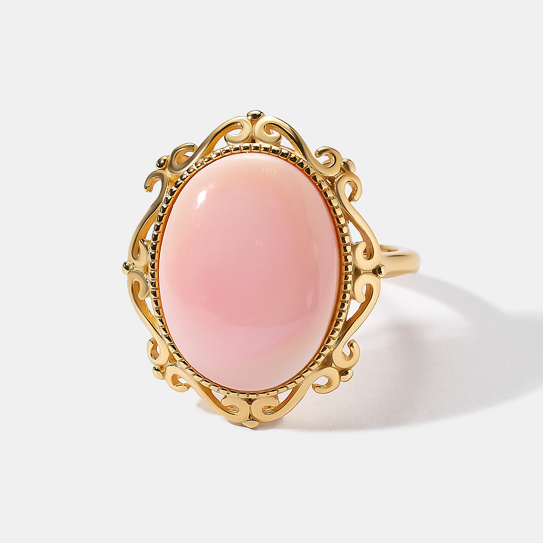 Серебряное кольцо с кораллом