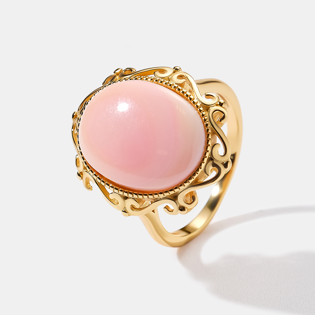 Серебряное кольцо с кораллом