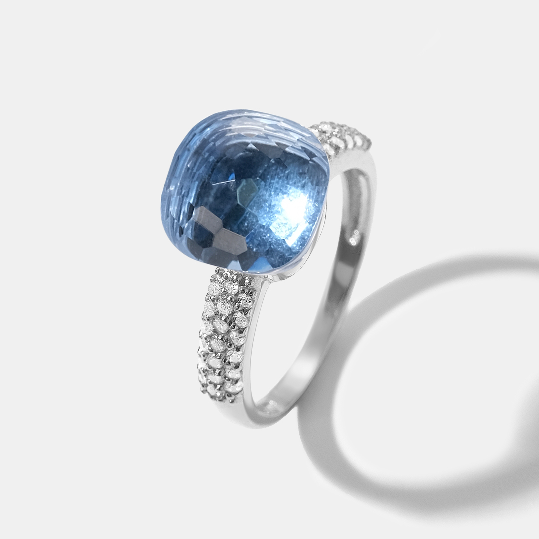 Серебряное кольцо с кварцем