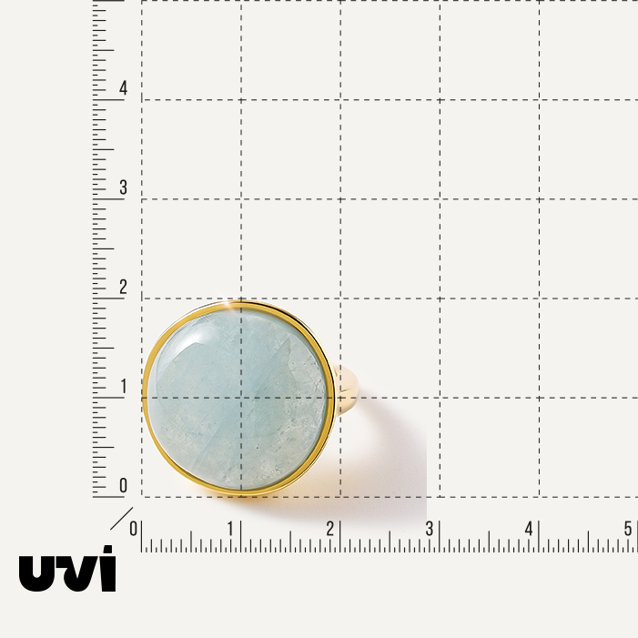 Серебряное кольцо с аквамарином