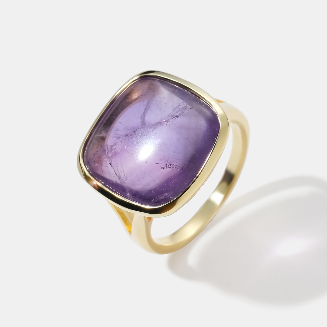 Серебряное кольцо с аметистом