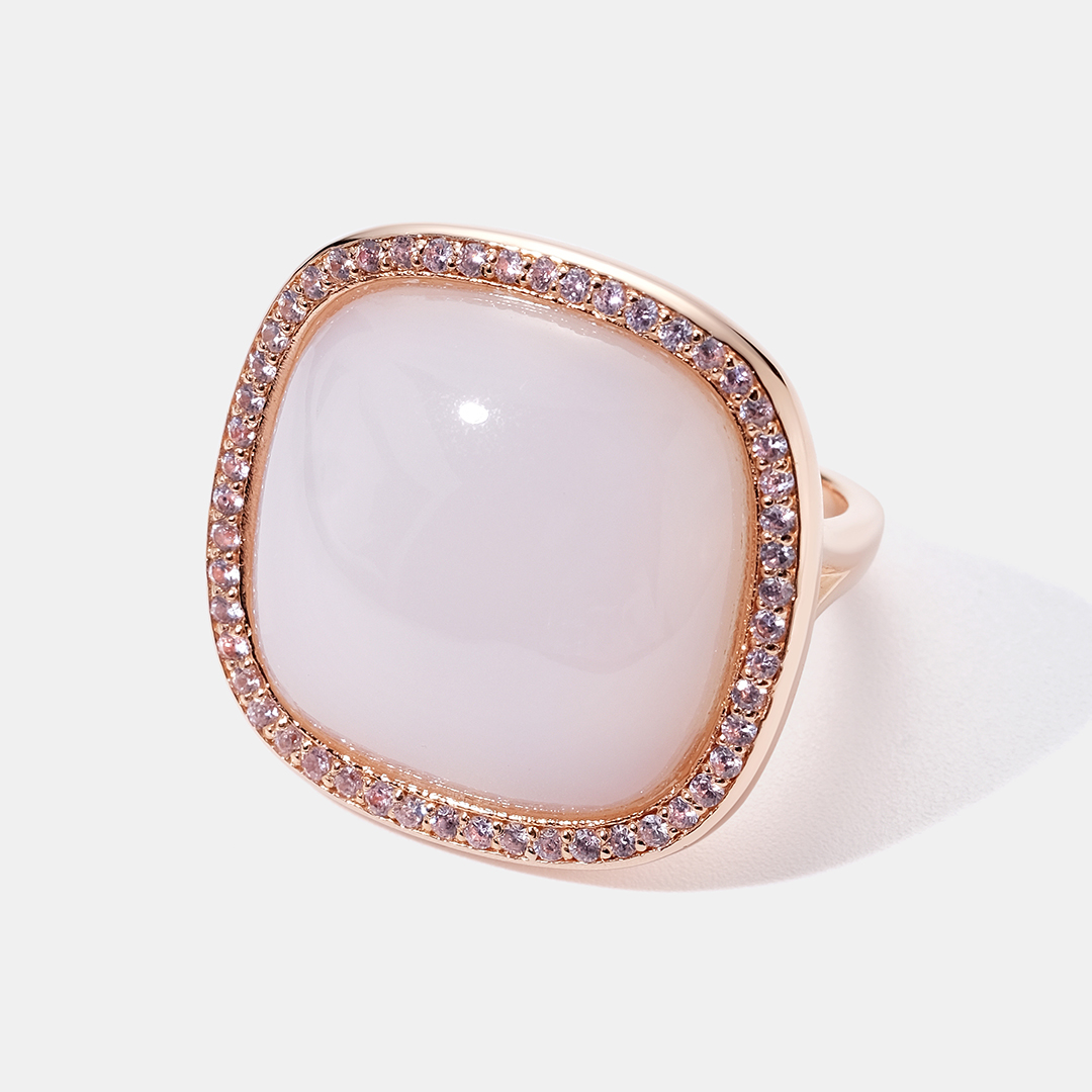 Серебряное кольцо с халцедоном