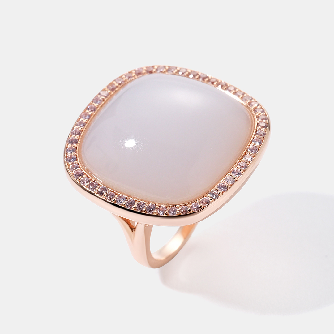 Серебряное кольцо с халцедоном