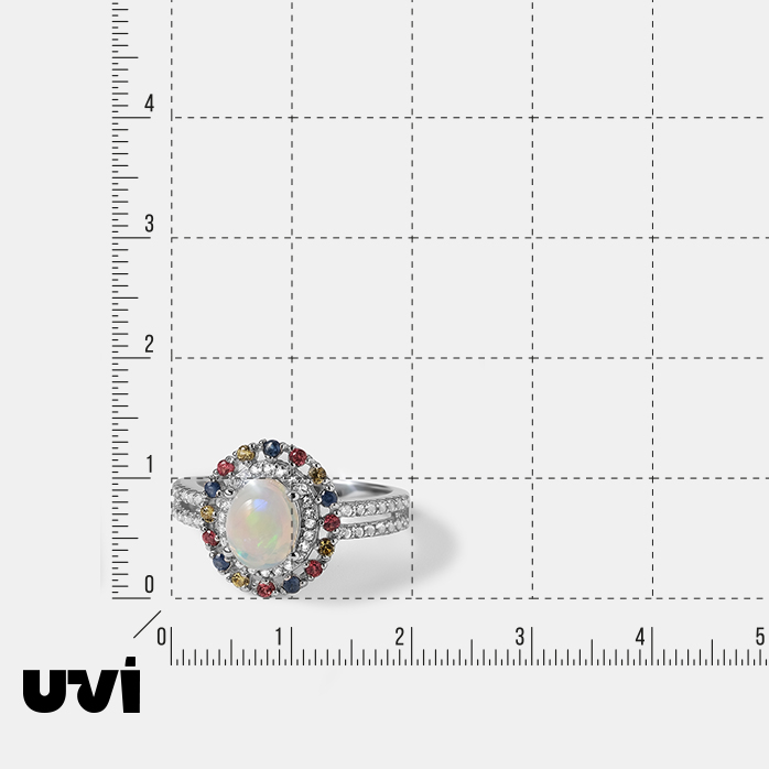 Серебряное кольцо с опалом