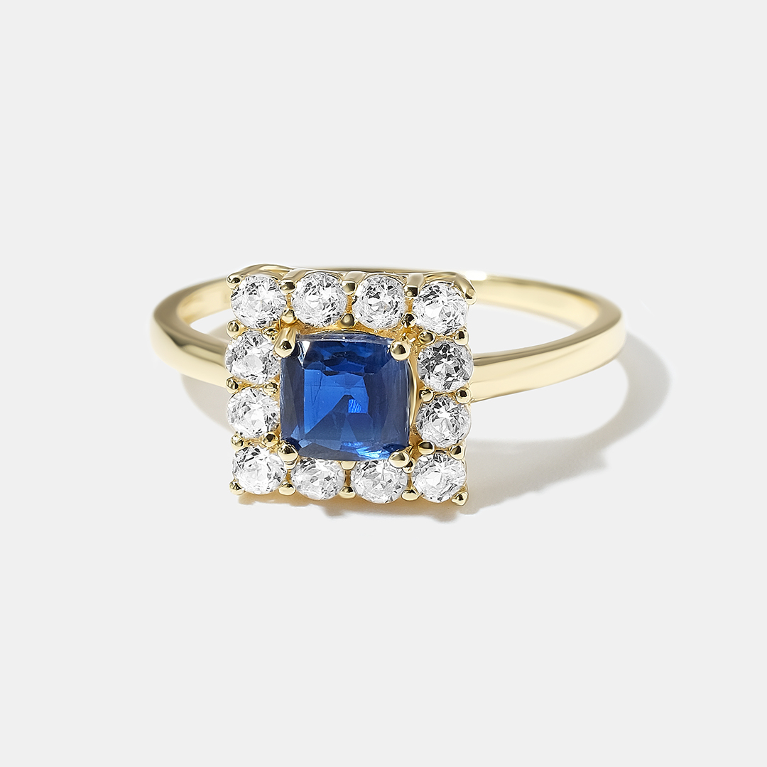 Серебряное кольцо с кианитом