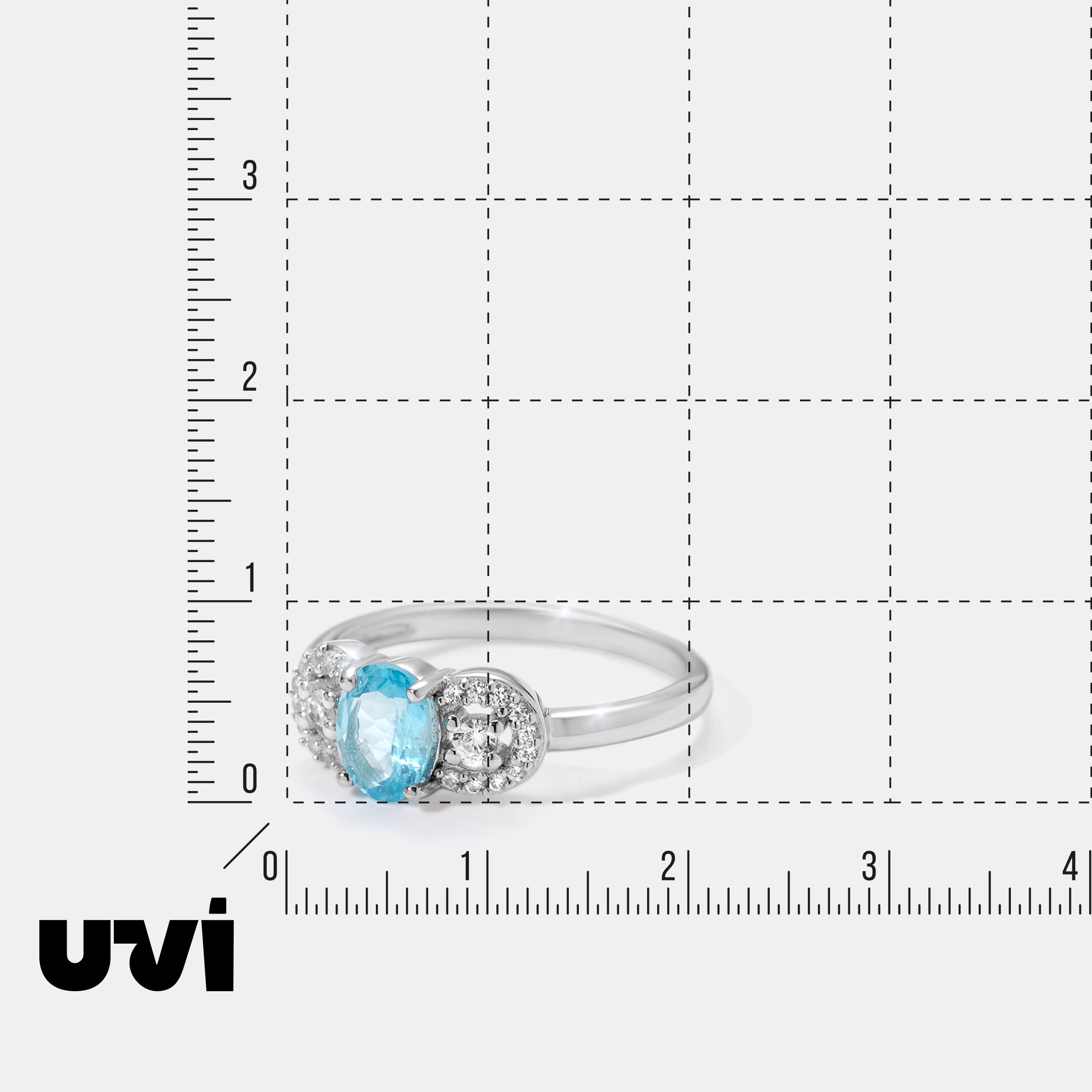 Серебряное кольцо с апатитом