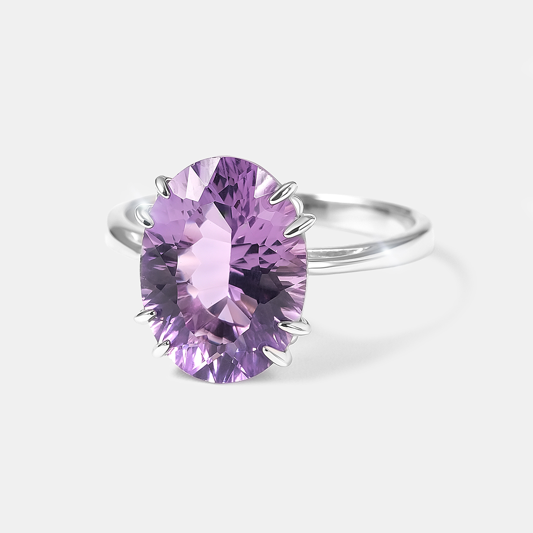 Серебряное кольцо с аметистом