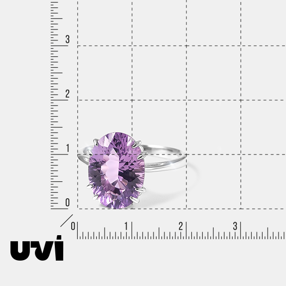 Серебряное кольцо с аметистом