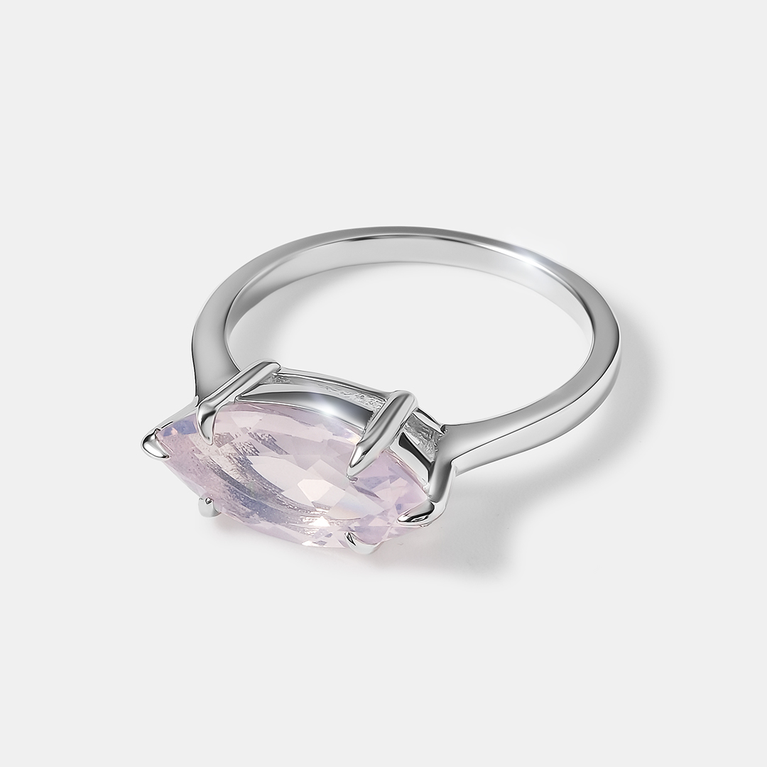 Серебряное кольцо с кварцем