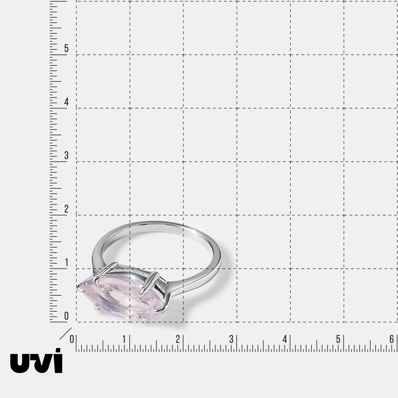 Серебряное кольцо с кварцем