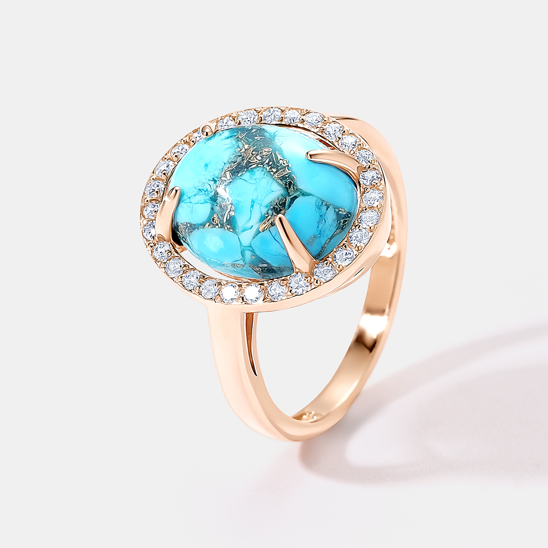 Серебряное кольцо с бирюзой