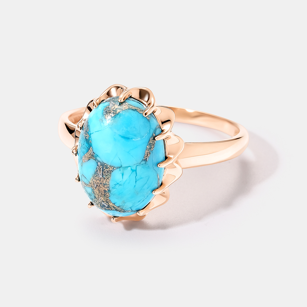 Серебряное кольцо с бирюзой