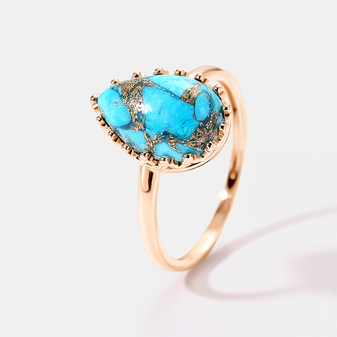 Серебряное кольцо с бирюзой