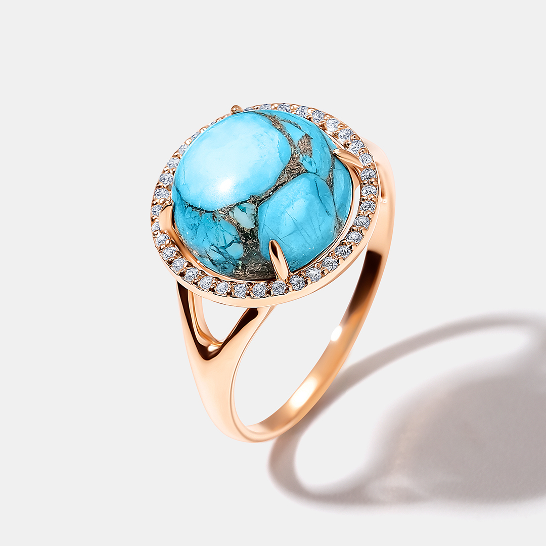 Серебряное кольцо с бирюзой