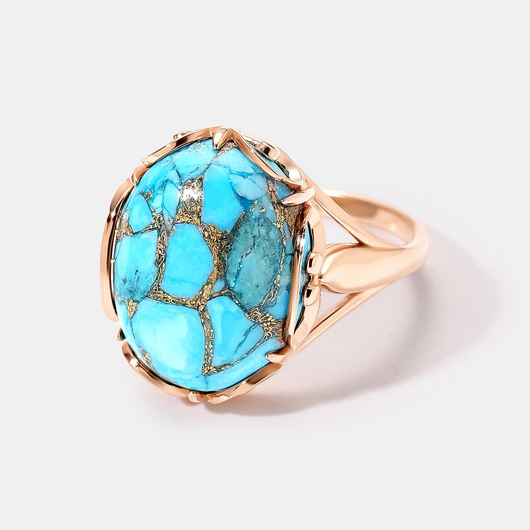 Серебряное кольцо с бирюзой