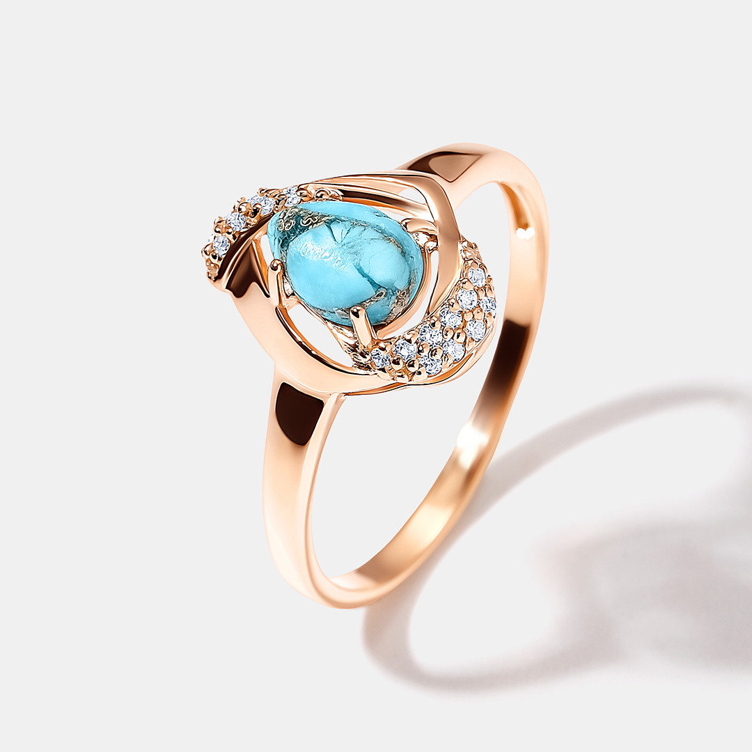 Серебряное кольцо с бирюзой