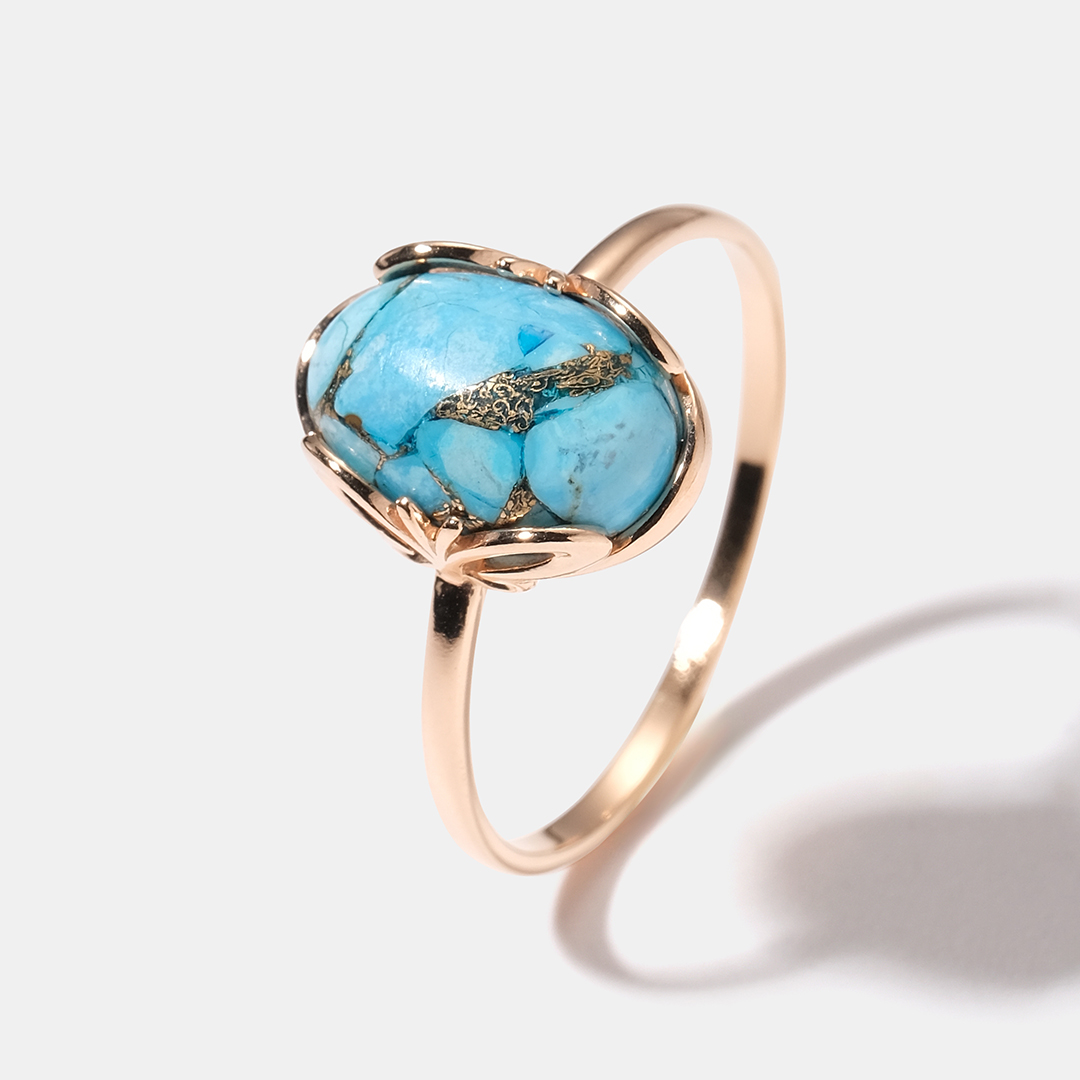 Серебряное кольцо с бирюзой
