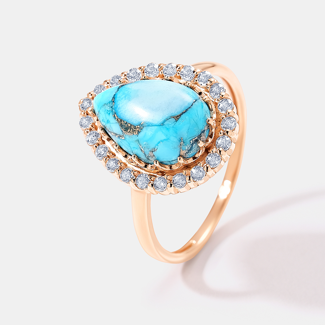 Серебряное кольцо с бирюзой