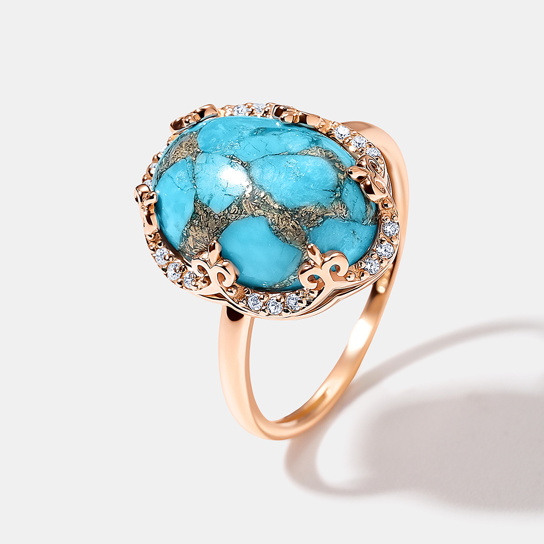 Серебряное кольцо с бирюзой