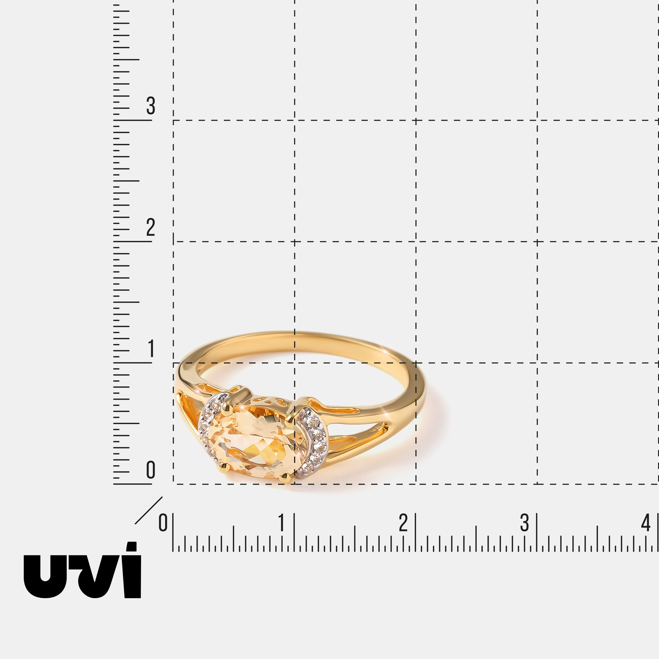 Серебряное кольцо с гелиодором