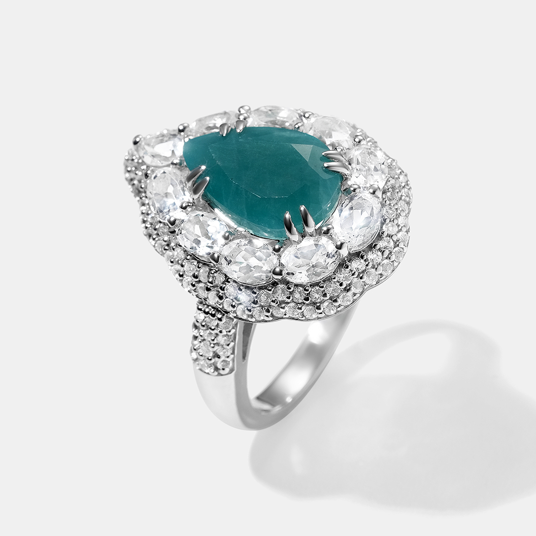 Серебряное кольцо с грандидьеритом