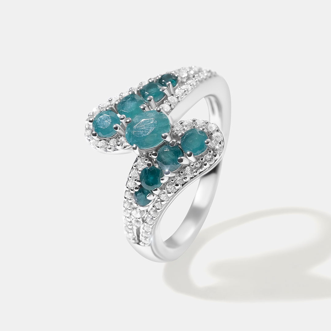 Серебряное кольцо с грандидьеритами