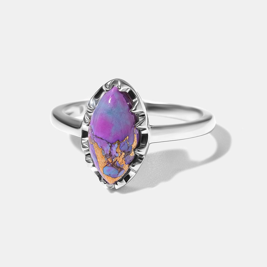 Серебряное кольцо с бирюзой Мохаве